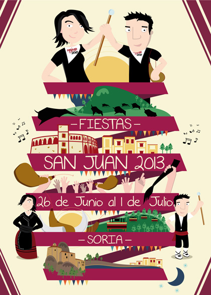 cartel fiestas de san juan 2013