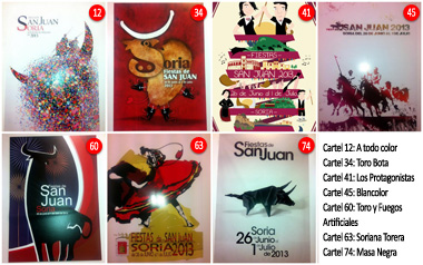 carteles finalistas fiestas de san juan 2013